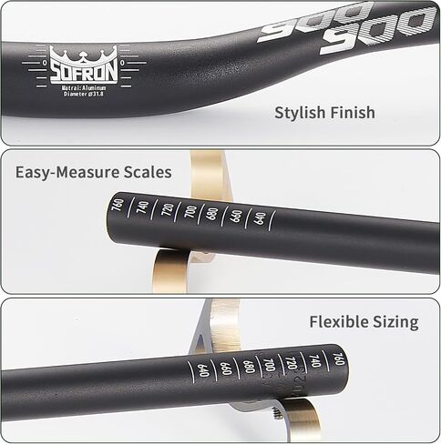 955 Mountain Bike Handlebars, 780mm Aluminum Alloy MTB Riser Handlebars, Suitable for Cycling Racing XC DH Bicycles, Oil Slick in Saudi Arabia