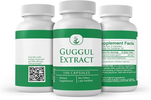 PURE ORIGINAL INGREDIENTS Guggul Extract Always Pure, No Additives Or Fillers, Lab Verified (365 Count (Pack of 1)) in Saudi Arabia