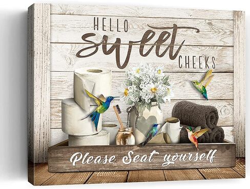 Rustic Wall Art Daisy Butterfly Gift Canvas Vintage Floral Wall Art Flowers Inspirational Picture For Bedroom Living Room Bathroom Office Wall Decor Framed Home Decorations Ready To Hang 12x16 Inch in Saudi Arabia