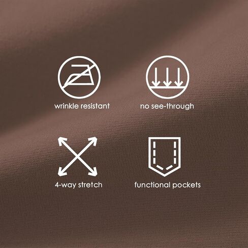 Women's Yoga Dress Pants Bootcut Work Slacks Stretch Office with Belt Loops 4 Pockets 28“/29"/30"/31"/33" in Kuwait