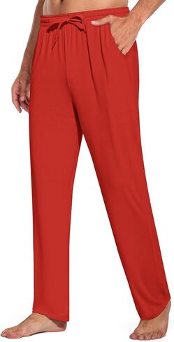 COOFANDY Men's Open Bottom Sweatpants Casual Yoga Pants Lightweight Jogger Lounge Pants with Pockets in Saudi Arabia