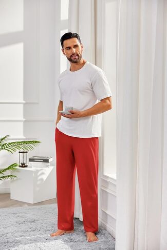 COOFANDY Men's Open Bottom Sweatpants Casual Yoga Pants Lightweight Jogger Lounge Pants with Pockets in Saudi Arabia