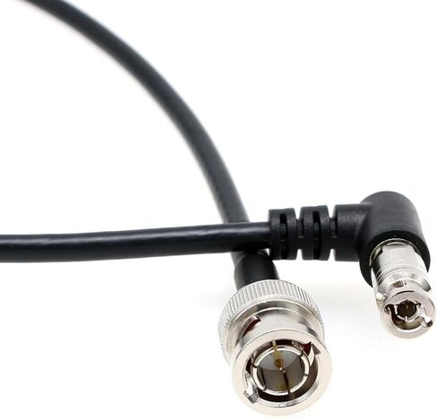 كابل فيديو 6G SDI HD Micro BNC إلى أنثى BNC محول لشاشة Blackmagic Video Assist 4K 5 بوصة، زاوية قائمة عالية الكثافة 15 سم in Kuwait