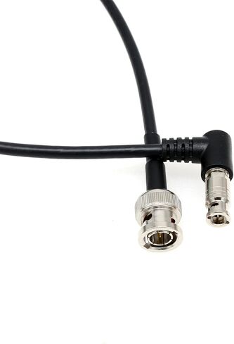 كابل فيديو 6G SDI HD Micro BNC إلى أنثى BNC محول لشاشة Blackmagic Video Assist 4K 5 بوصة، زاوية قائمة عالية الكثافة 15 سم in Kuwait