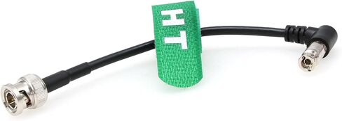 كابل فيديو 6G SDI HD Micro BNC إلى أنثى BNC محول لشاشة Blackmagic Video Assist 4K 5 بوصة، زاوية قائمة عالية الكثافة 15 سم in Kuwait