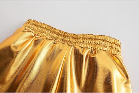 Girls Metallic Shorts Sparkle Hot Pants Shiny Dance Outfits Atletic Short Pants in Saudi Arabia