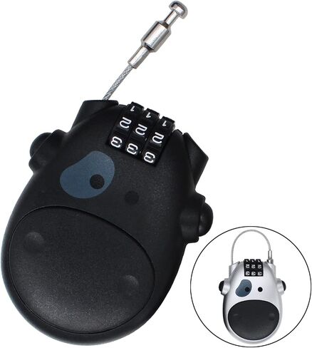 3 Digit Code Combination Password Lock for Helmet Lock Luggage Lock Travel LockStroller Bicycle Stroller Password Security Lock(Silver 1 pcs) in Saudi Arabia