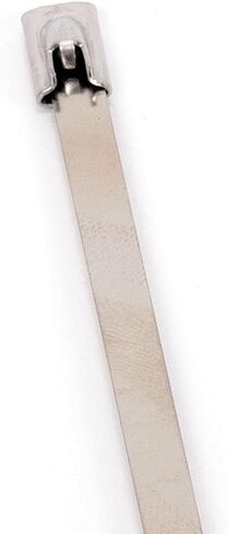 Ultima UT-56822-2 روابط كابلات من الفولاذ المقاوم للصدأ ذاتية القفل، منظم متعدد الأغراض لتجميع وتأمين أسلاك الكابلات أو الأسلاك، 3/16 بوصة × 8 بوصة، 50 قطعة in Kuwait