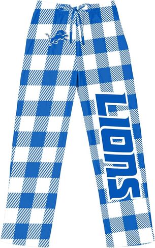 FOCO Pick Your NFL Team Gingham Checkered Pattern Women's Pajama Lounge Pants with Pockets and Drawstring Tie, Multicolor in Saudi Arabia