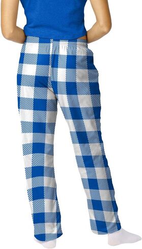 FOCO Pick Your NFL Team Gingham Checkered Pattern Women's Pajama Lounge Pants with Pockets and Drawstring Tie, Multicolor in Saudi Arabia