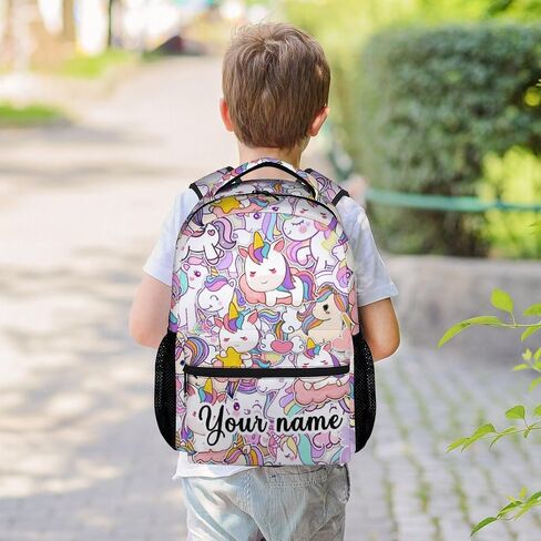 Unicorn Backpack for Girls, 16" Unicorn Theme Bookbag with Adjustable Straps, Lightweight, Durable, School Bag with Large Capacity in Kuwait