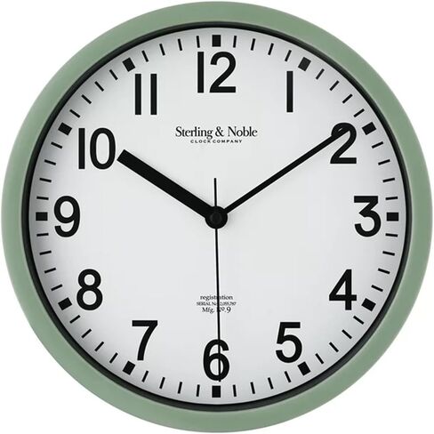 Wall Clock (Red) Modern Round Battery Operated Easy to Read, Hang & Operate, Quality Quartz Movement No Ticking, Light Weight, Perfect for Home Office/Den/Study/School/Kitchen/Kid’s Room in Saudi Arabia