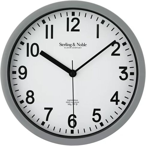 Wall Clock (Red) Modern Round Battery Operated Easy to Read, Hang & Operate, Quality Quartz Movement No Ticking, Light Weight, Perfect for Home Office/Den/Study/School/Kitchen/Kid’s Room in Saudi Arabia