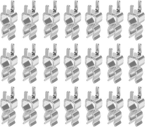 uxcell 30pcs Fuse Clips for 3.6x10mm Glass Tube Holder Clamps,Glass Ceramic Tube Holder Clamps,Brass Fuse Holder Clip,Fuse Holders Clips Silver in Saudi Arabia