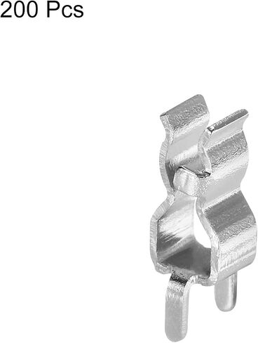 uxcell 30pcs Fuse Clips for 3.6x10mm Glass Tube Holder Clamps,Glass Ceramic Tube Holder Clamps,Brass Fuse Holder Clip,Fuse Holders Clips Silver in Saudi Arabia