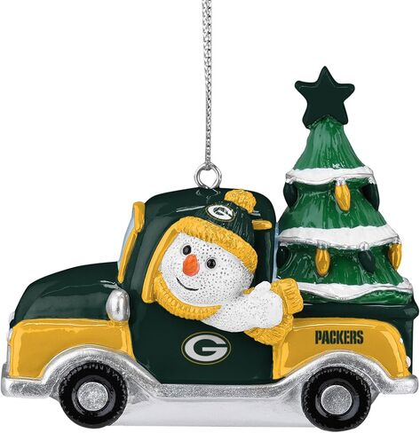 FOCO Detroit Lions NFL Snowman in a Truck Ornament in Saudi Arabia