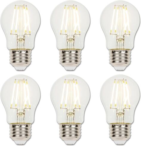 Westinghouse 5280000 4.5 Watt (40 Watt Equivalent) A15 Dimmable Clear Filament LED Light Bulb, Medium Base in Kuwait