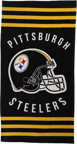 Northwest NFL Stripes Beach Towel, 30" x 60" Pittsburgh Steelers in Saudi Arabia