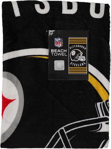Northwest NFL Stripes Beach Towel, 30" x 60" Pittsburgh Steelers in Saudi Arabia