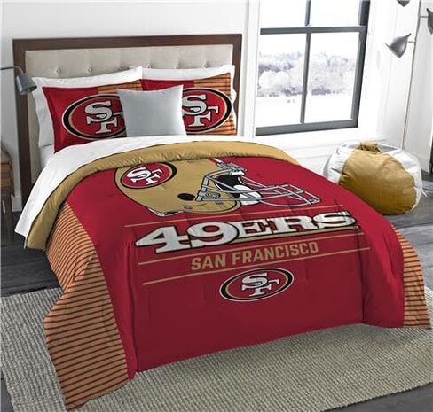 طقم لحاف وشام من Northwest NFL San Francisco 49ers، مزدوج، آمن، ألوان الفريق in Saudi Arabia