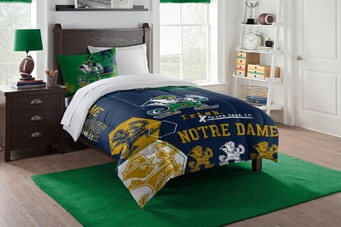 طقم لحاف مطبوع من Northwest 1COL-86201-0010-EDC NCAA Notre Dame Fighting Irish - مقاس مزدوج سداسي in Saudi Arabia