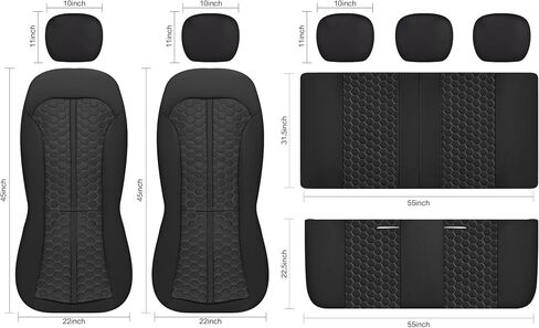 YGL Luxury Leather Car Seat Covers Full Set, Anti-Stain Interior Protector.Waterproof Auto Seat Covers for Cars,Trucks,Van,SUV,Pickup,Airbag Compatible (Beige) in Saudi Arabia
