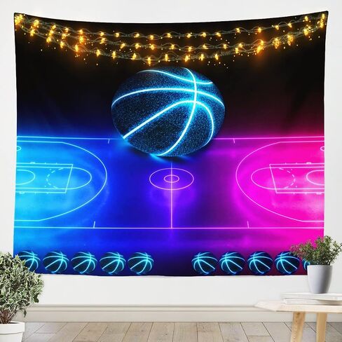 Kids Baseball Wall Hanging Boys Girls Softball Sports Game Tapestry Girly Colorful Tie Dye Wall Tapestry Teens Men Baseball Gaming Wall Art Decor for Bedroom Living Room, Rainbow Decor Medium 59x59 in Saudi Arabia