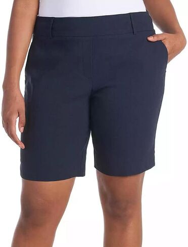 Hilary Radley Women's Pull On Mid Rise Stretch Comfort Bermuda Short in Saudi Arabia