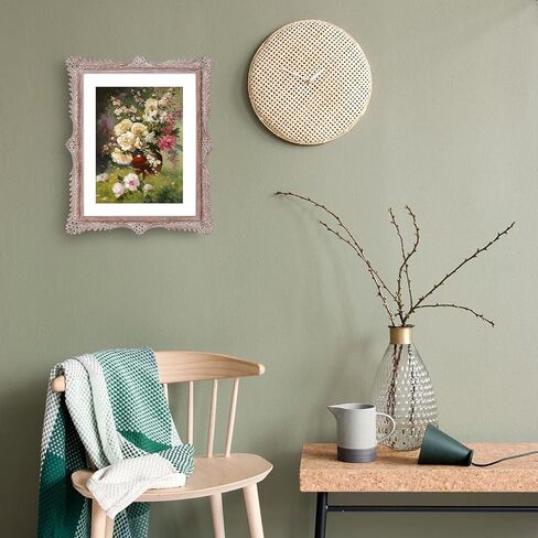 SIMON'S SHOP 11x14 Frame with Mat for 8x10 Picture, Wall and Tabletop Picture Frames, Poster Frame 11x14, French Style Home Decor (Walnut) in Kuwait