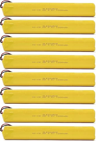 9.6V BBAT0043A Emergency Light Battery, AA*8 1200mAh Batteries Compatible for OSI OSA228 DANTONA CUSTOM-306-U BBAT0044A BAA-96 ELB-B003 Exit Sign Battery Replacement (2 Pack) in Kuwait