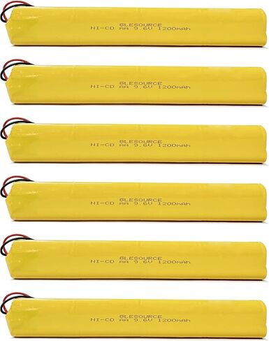 9.6V BBAT0043A Emergency Light Battery, AA*8 1200mAh Batteries Compatible for OSI OSA228 DANTONA CUSTOM-306-U BBAT0044A BAA-96 ELB-B003 Exit Sign Battery Replacement (2 Pack) in Kuwait