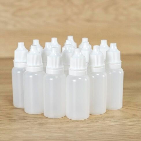 Squeezable Dropper Bottles 20pcs 5ml Empty Plastic Squeezable Eye Liquid Dropper with Screw Cap in Saudi Arabia