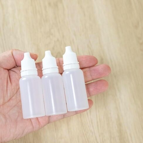 Squeezable Dropper Bottles 20pcs 5ml Empty Plastic Squeezable Eye Liquid Dropper with Screw Cap in Saudi Arabia