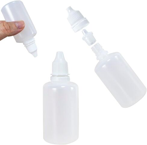 Squeezable Dropper Bottles 20pcs 5ml Empty Plastic Squeezable Eye Liquid Dropper with Screw Cap in Saudi Arabia