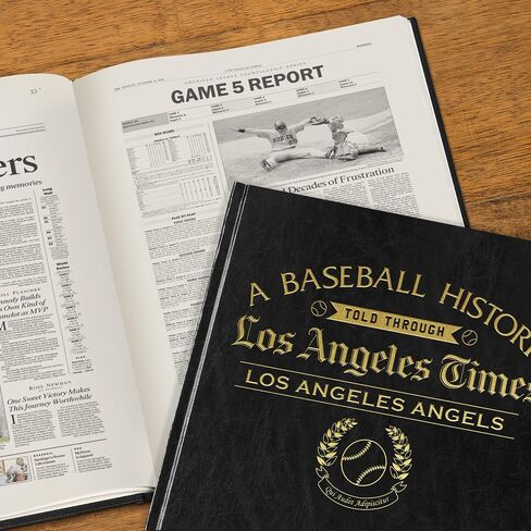 Signature gifts Personalized Baseball History Book - Sports Fan Gift - A Major League History Told Through Archive Newspaper Coverage in Saudi Arabia