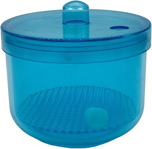 Dental Burs Soak Box with Strainer, Bur Disinfection Box Dnetal Burs Holder Cleaner for Burs Cleaning, Soaking (Blue) in Saudi Arabia