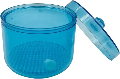 Dental Burs Soak Box with Strainer, Bur Disinfection Box Dnetal Burs Holder Cleaner for Burs Cleaning, Soaking (Blue) in Saudi Arabia