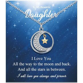 Kamwish Necklace for Daughter/Granddaughter, Birthday Christmas Gifts Jewelry for Girls