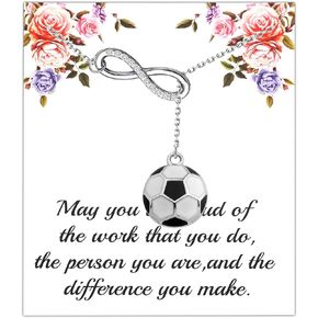 Soccer Gifts Soccer Necklace May You be Proud of the Work You Do Football Lover Sports Gifts for Girls