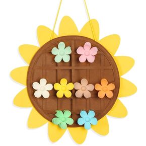 OAOLEER Claw Clip Organizer, Sunflower Hair Clip Organizer Display Storage for Girls Women, Felt Hanging Claw Clip Holder Hair Bows Organizer for Door, Wall, Room Decor in Kuwait