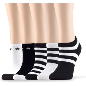 Socksmood 5 pairs Women's Cotton Soft Breathable Ankle Socks Multi Pack Cute Low Cut Thin Socks