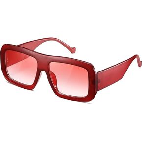 kimorn Sunglasses Womens Men Trendy Retro Sun Glasses Oversize Square Frame Shades K1571