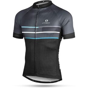 LAMEDA Men's Cycling Jersey Tight-Fitting Breathable Quick-Drying High-Elastic Cycling Top Shirt