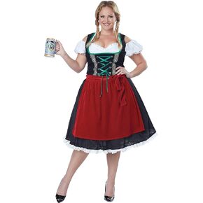Womens Plus Size Oktoberfest Fraulein Costume