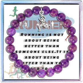 Running Bracelet for Women Girls Running Gifts for Runners Running Lover Gifts Runner Gifts Marathon Gifts Running Gifts