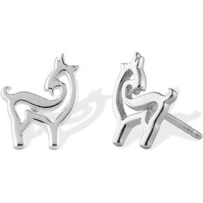 Boma Jewelry Sterling Silver Goat Stud Earrings
