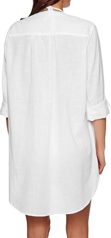 Seafolly Women's Basics Boyfriend Beach Shirt Cover Up in Saudi Arabia