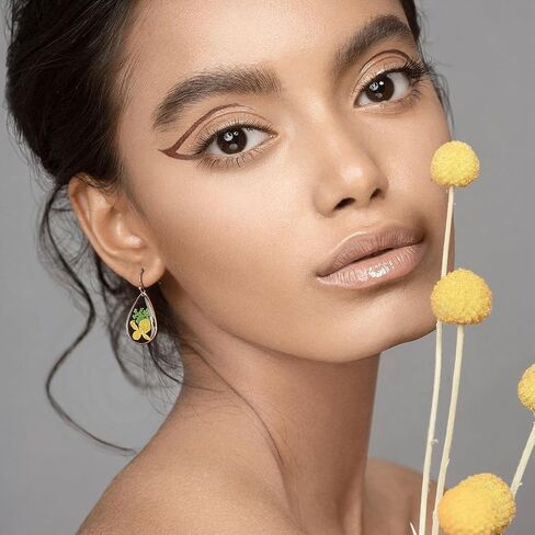 JeanBeau Handmade Pressed Flower Earrings for Women Teen Girls – Unique Resin Dried Flowers Sterling Silver Teardrop Dangle Drop Nature Floral Earings Fashion Summer Jewelry Gift in Saudi Arabia