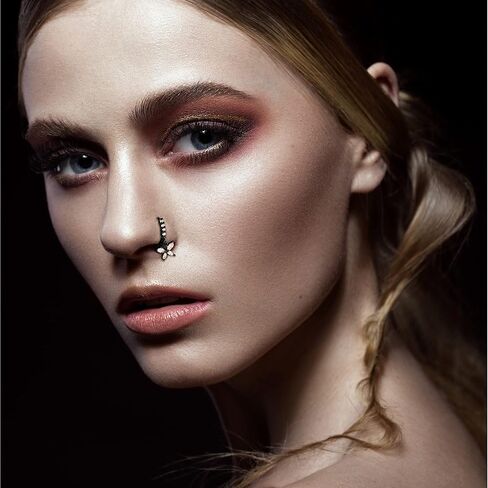 jerywe 9 قطع 20 جرام حلقات الأنف المتدلية الأطواق للنساء الرجال الجراحية الفولاذ المقاوم للصدأ الأنف الدائري العين الشريرة فراشة القمر نجمة زهرة ورقة تشيكوسلوفاكيا الأنف هوب الدائري الغضروف القرط المتدلية ثقب الأنف المجوهرات in Kuwait