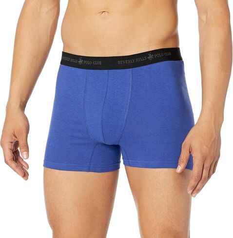 Beverly Hills Polo Club Men's 4 Pack Basic Solid Boxer Briefs in Kuwait